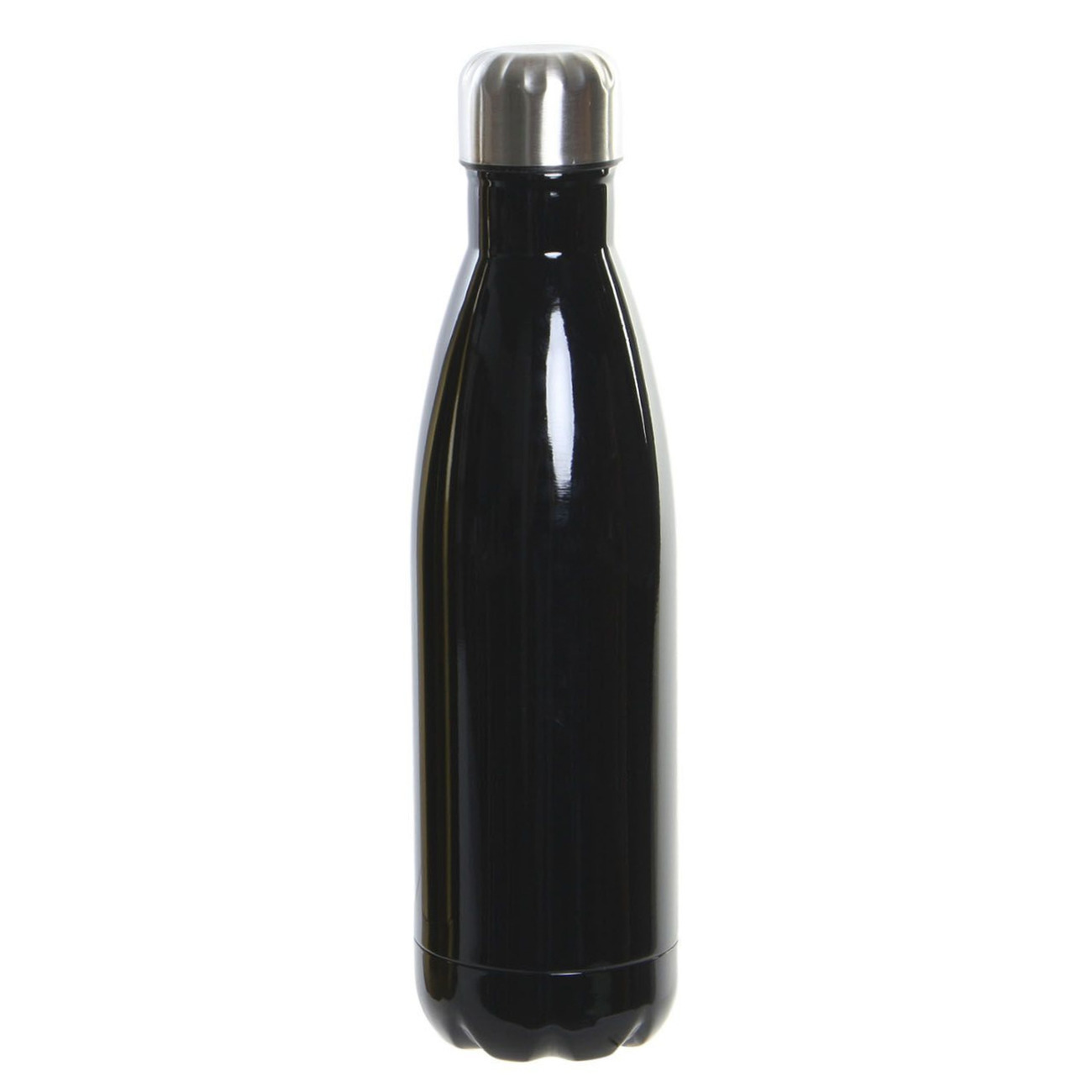 RVS thermos waterfles/drinkfles zwart met schroefdop 500 ml Top Merken Winkel